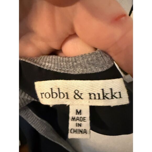 Anthropologie 'Robbi & Nicki' Medium Grey/Black Tank New - Picture 3 of 5